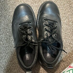 Sketcher work boot/ black shoe. Cottonwood elks. Utility shoe